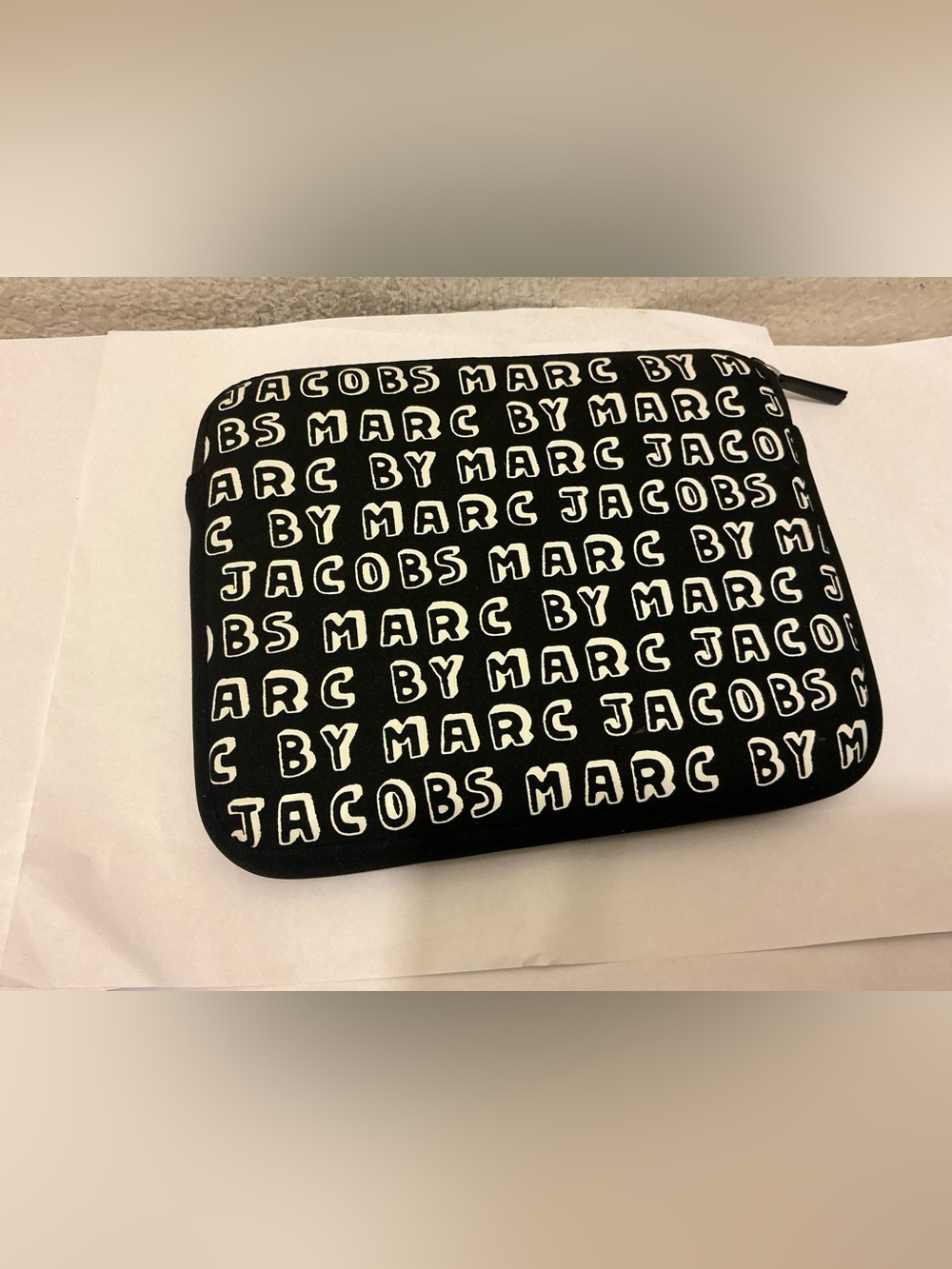 Marc Jacobs Black Logo Repeat Tablet Sleeve